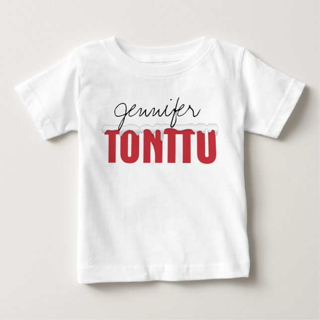 Camisa de Manga Longa Infantil Red Tonttu (Frente)
