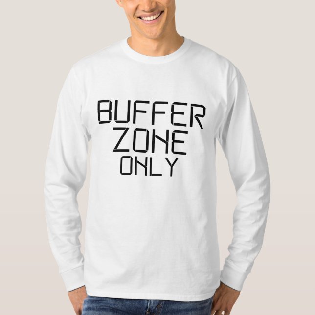 Camisa de manga longa minimalista Buffer Zone Only (Frente)
