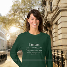Camisa de Manga Longa Nome de Dicionário Personali