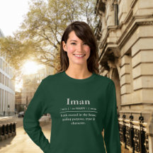Camisa de Manga Longa Nome de Dicionário Personali