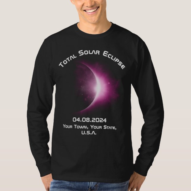 Camisa de manga longa SOLAR ECLIPSE TOTAL Personal (Frente)