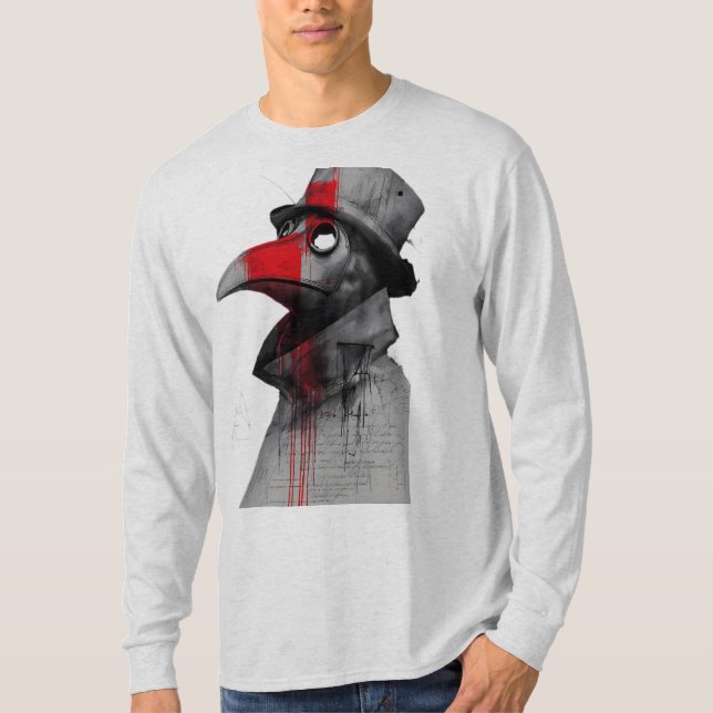 Camisa de Manga Longa Trash Polka Médico da Peste  (Frente)