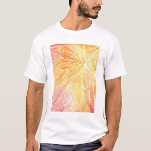 Camisa de mármore alaranjada