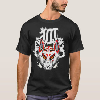 Camisa de máscara de gatinho japonês do estilo cyb