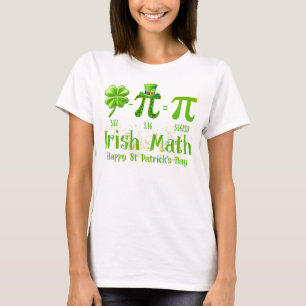 Camisa De Matemática Irlandesa Do Pi Day, Professo