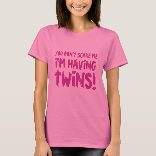 Camisa de maternidade cor-de-rosa para as mulheres (Frente)