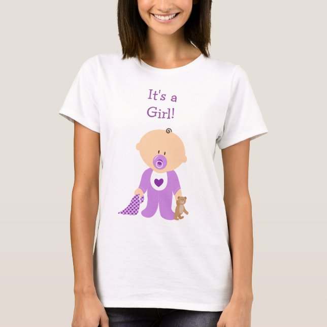 Camisa De Maternidade De Bebê Roxo E Cujo Vestido  (Frente)