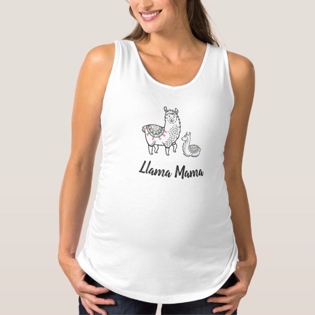 Camisa de Maternidade Llama Mama (Frente)