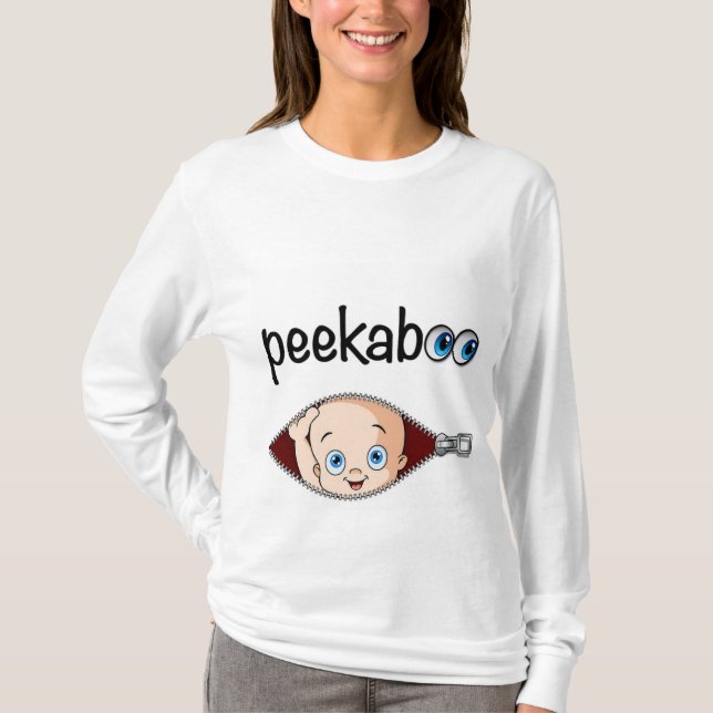 CAMISA DE MATERNIDADE "PEEK-A-BOO" (Frente)