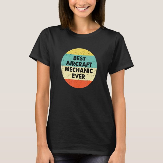 Camisa de Mecânico de Aeronaves Melhor Mecânico de (Frente)