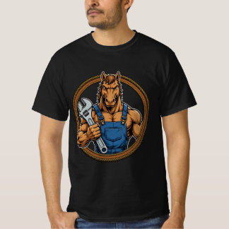 Camisa de Mecânico de Cavalo - Chave de Garagem de