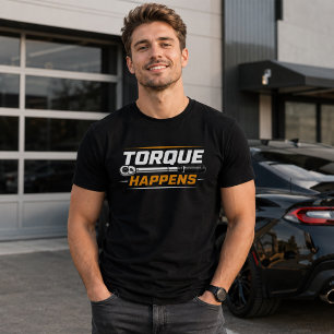 Camisa de Mecânico Engraçado Torque Happens