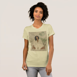 Camisa de meditação de abstrato de cavaleiro das m