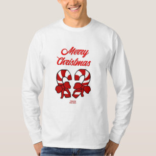 Camisa de Mel Longa dos Canis de Natal