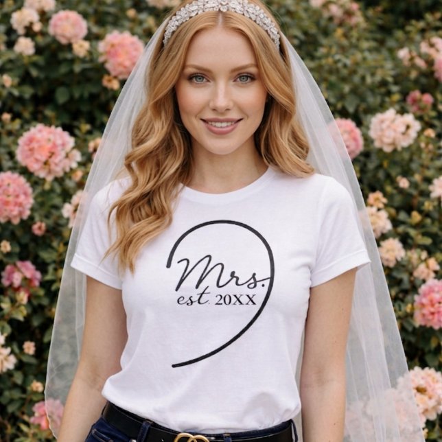 Camisa de Melação Recém-Casada Casamento Sra. (Criador carregado)