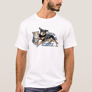 camisa de melhores amigos de gatos e cães, engraça