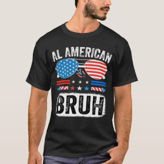 Camisa de Meme Patriótico Engraçado All American B