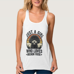 Camisa de Menina Bichon Frise Amante de Cachorro V