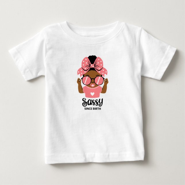 Camisa de Menina com Afro e Óculos de Sol (Frente)