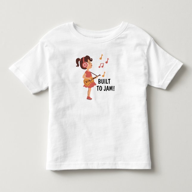 Camisa de Menina Country Rosa Tocando Violão Menin (Frente)