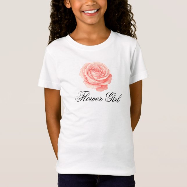 camisa de menina de flores (Frente)