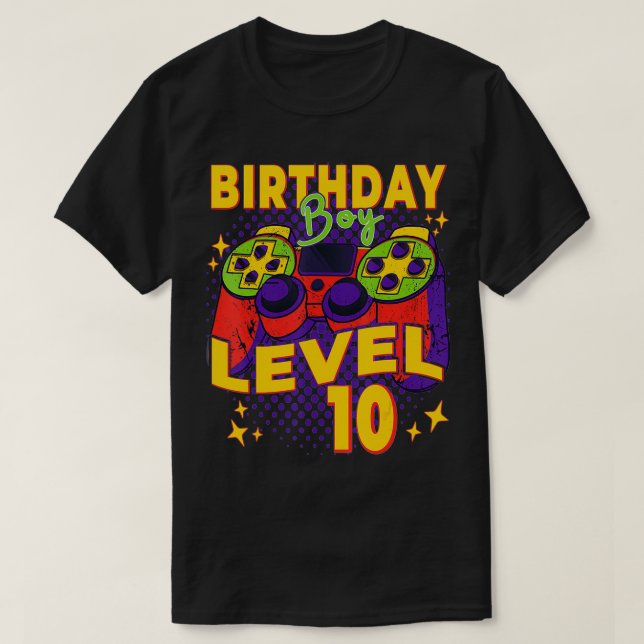 Camisa de menino de 10 anos de idade (Frente do Design)