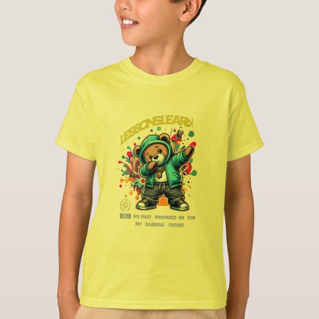 CAMISA DE MENINO/MENINOS DANDO DANCE DABBING LIÇÕE (Frente)