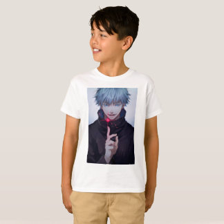 camisa de meninos com design de anime