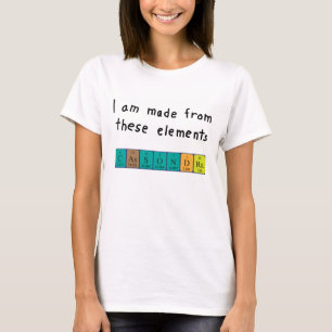 Camisa de mesa periódica Cassondra
