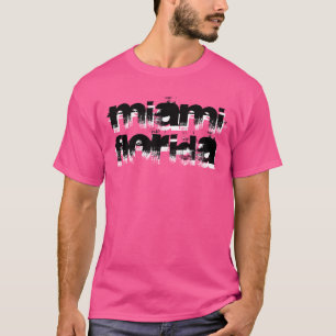 Camisa de Miami Florida do rosa quente