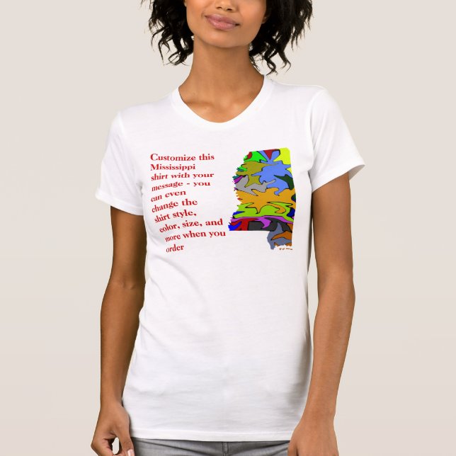 Camisa de Mississippi - costume com eleição ou (Frente)