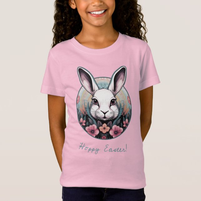 Camisa De Miúdos Da Páscoa Hoppy (Frente)