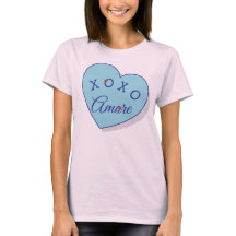 Camisa de moda Amore XOXO Dia dos Namorados