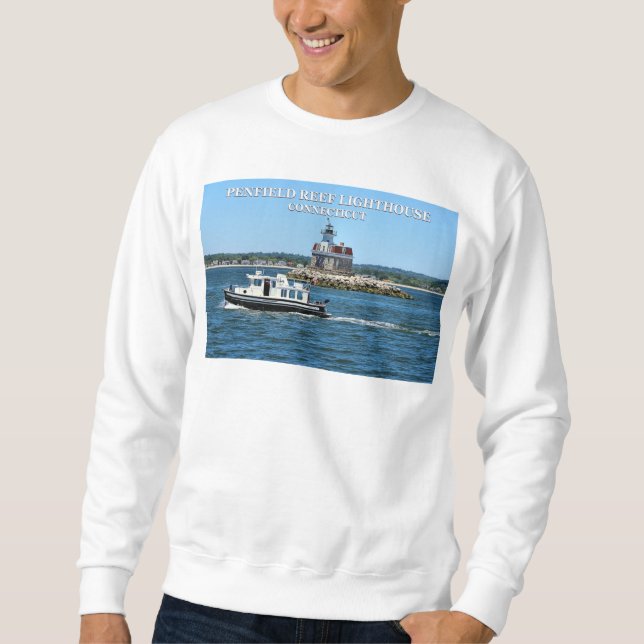 Camisa de moletom do Farol Penfield Reef, Connecti (Frente)