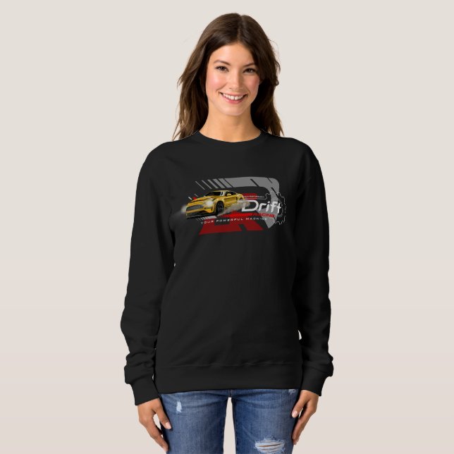 Camisa de Moletom Feminina Drifting (Frente Completa)