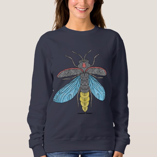 Camisa de Moletom Feminina Firefly (vívido) (Frente)