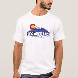 Camisa de montanhas de madeira Fort Collins Colora