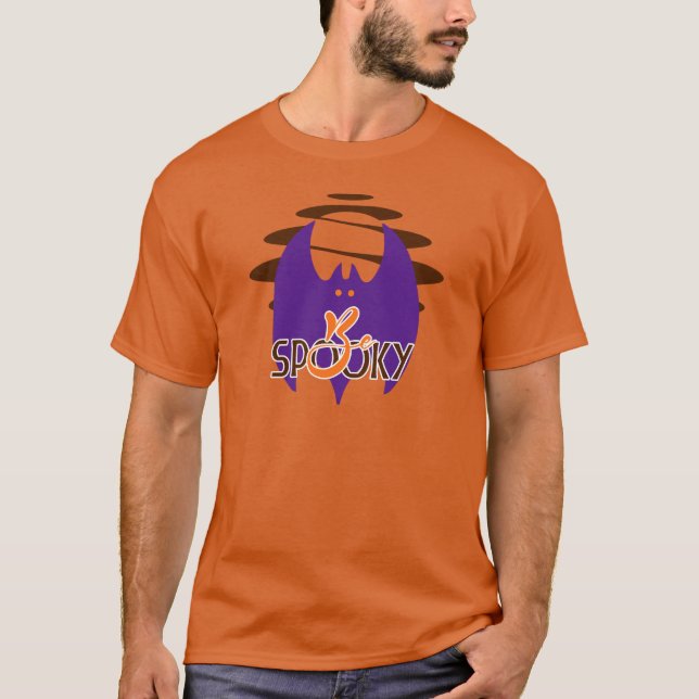 Camisa de Morcego do Halloween "Be Spooky" (Frente)