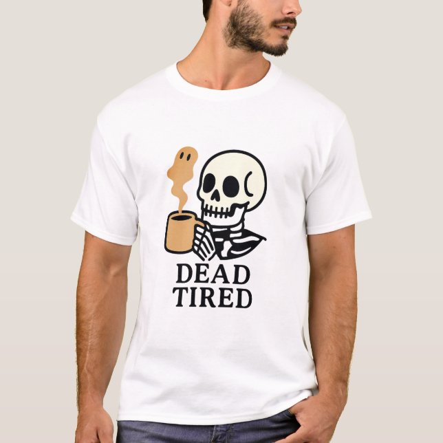 Camisa de morto Coffee Spooky Halloween (Frente)