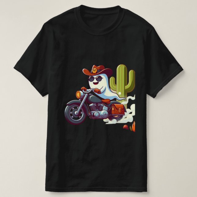 Camisa De Motocicleta Ghost Rider - Tee De Biker S (Frente do Design)