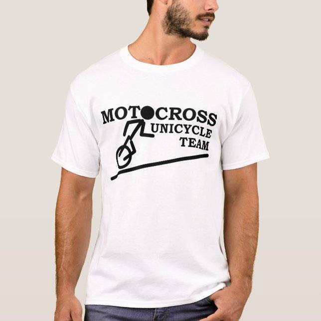 Camisa de Motocross - Equipe de Uniciclo de Motocr (Frente)