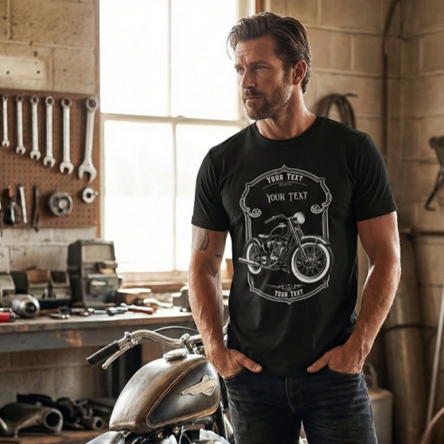 Camisa de Motoqueiro com Nome Personalizado (Criador carregado)