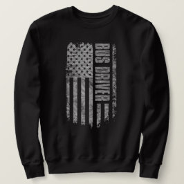Camisa de Motorista de Ônibus com Bandeira dos EUA