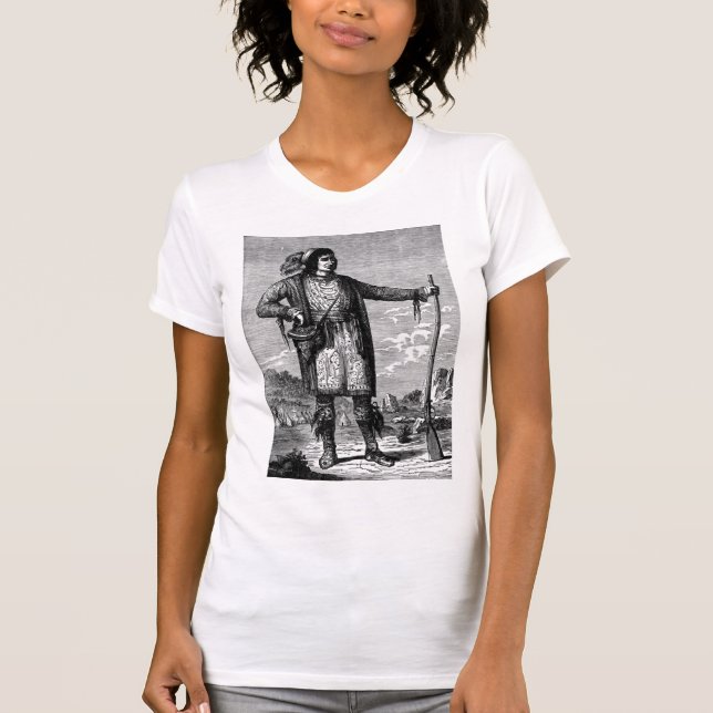 Camisa de Mulher-Chefe Indiana Americana (Frente)