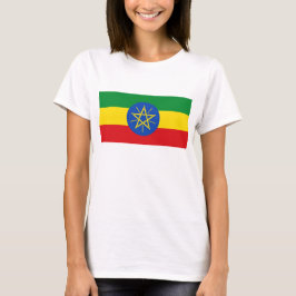 Camisa de mulher com bandeira da Etiópia