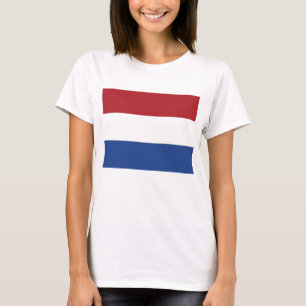 Camisa de mulher com bandeira dos Países Baixos