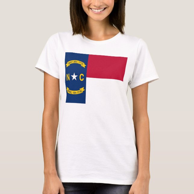 Camisa de Mulheres com Bandeira do Estado da Carol (Frente)