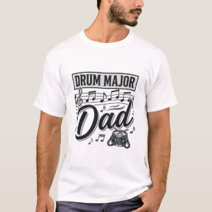 Camisa de música vintage do maestro de tambor pai
