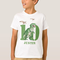 Camisa de Nascimento do Dinossauro T Rex