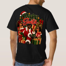 Camisa de Natal Afro-Americana Dirty Santa